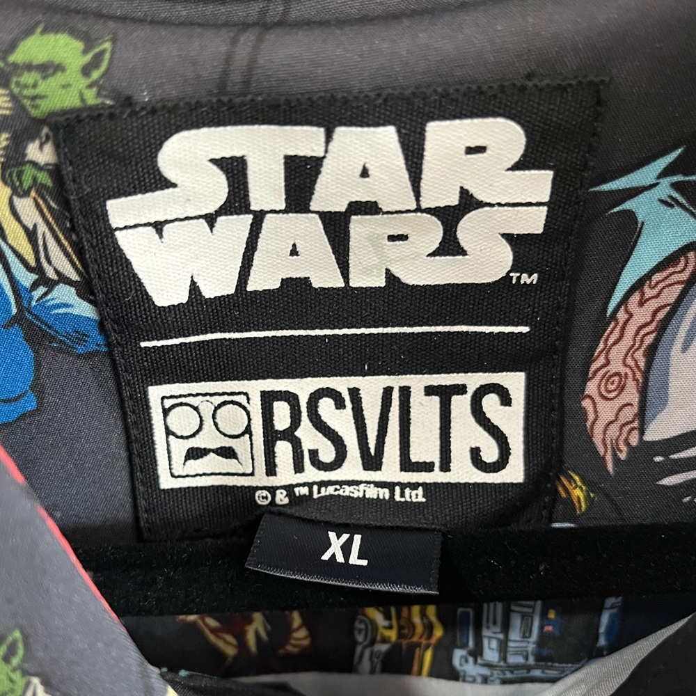 RSVLTS Star Wars Empire Strikes Back Short Sleeve KUNUFLEX Shirt Size Medium - Picture 2 of 8